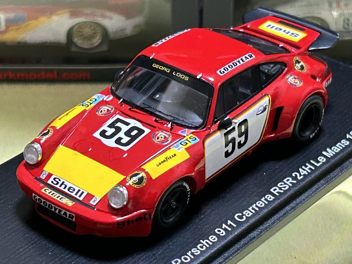 「かわいい～！」 スパーク spark 1/43 Porsche 911 Carrera RSR #59・24h Le Mans 1975 [S9974] レーシングカー