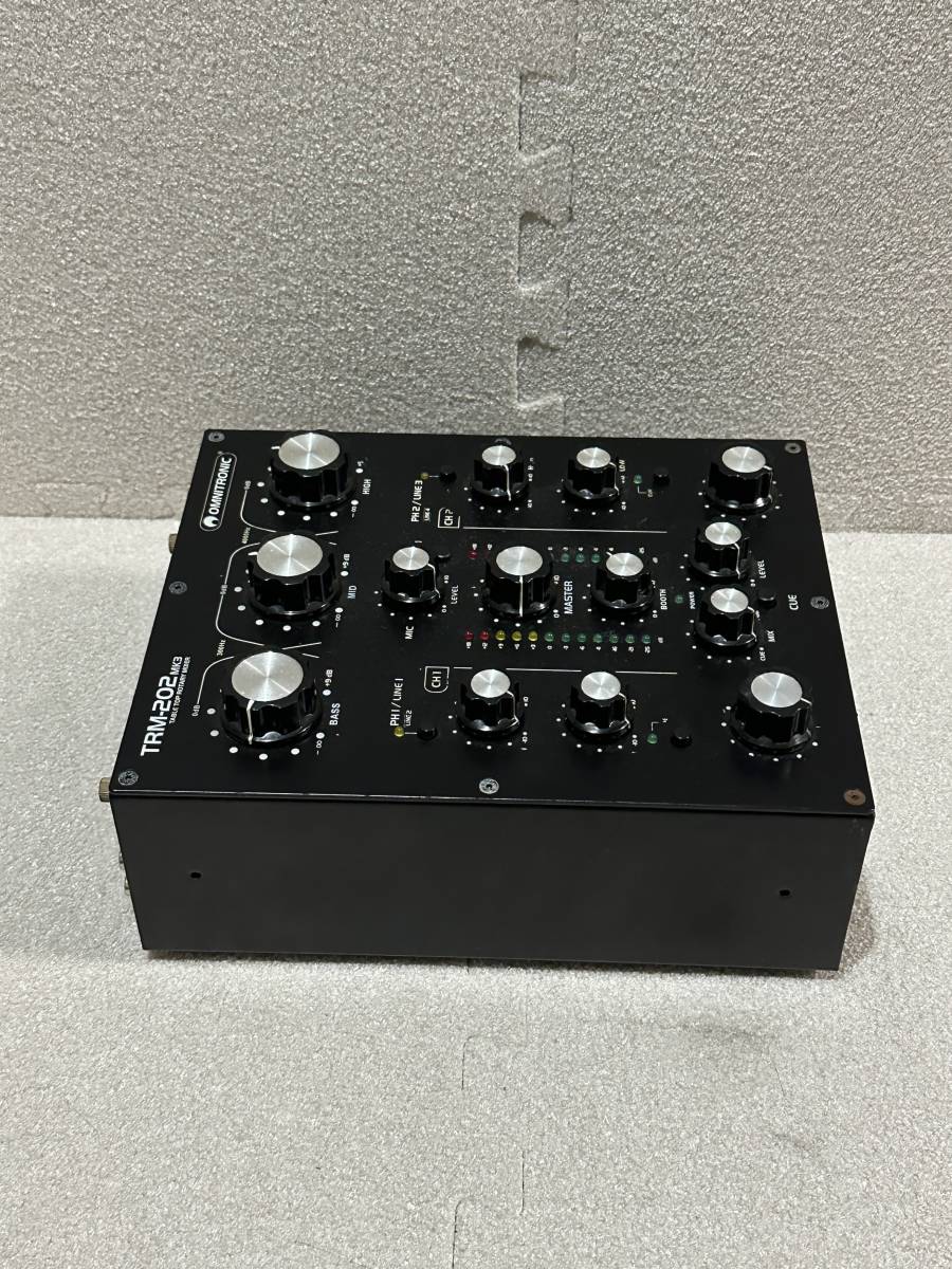 Omnitronic TRM-202 MK3 ロータリー ミキサー 美品 付属品有り(DJ