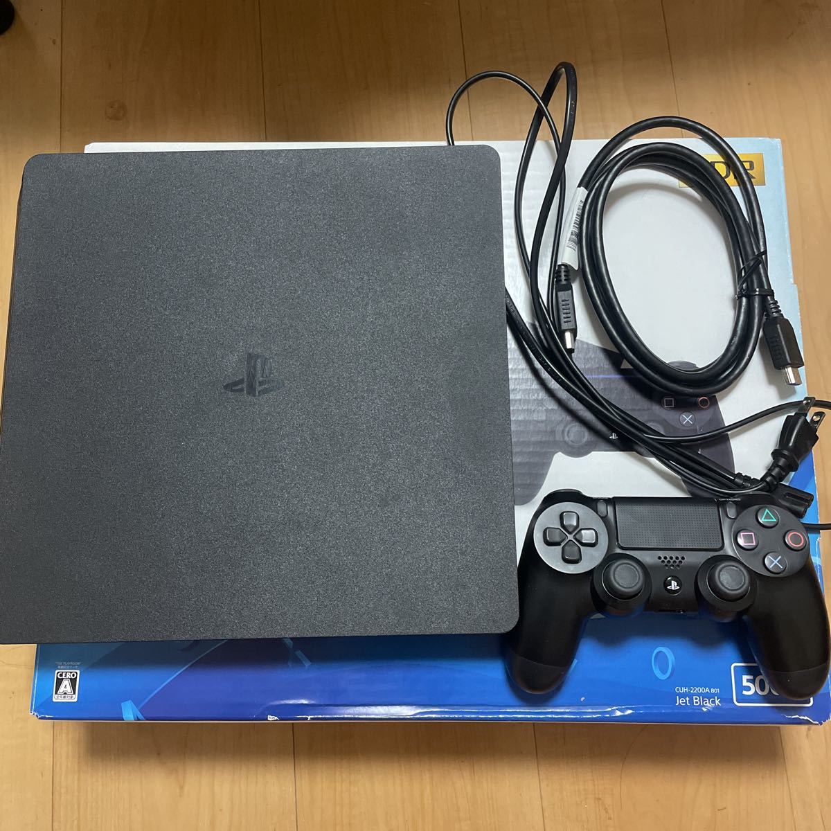 1円〜】【USED】PlayStation4 PS4本体ジェットブラックCUH-2200A 500GB