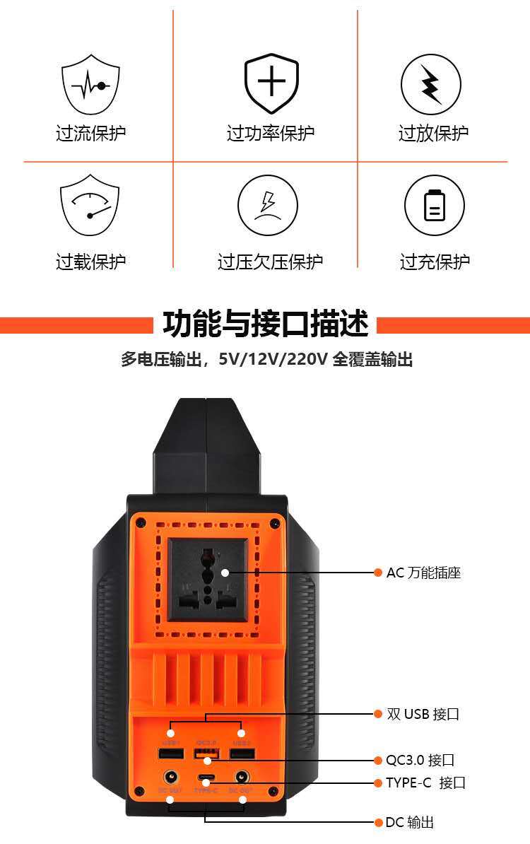 ポータブル電源大容量 蓄電池 ポータブル電源500W 純正弦波 発電機 防災用品 防災グッズ車中泊 キャンプ アウトドア 発電機 停電対策