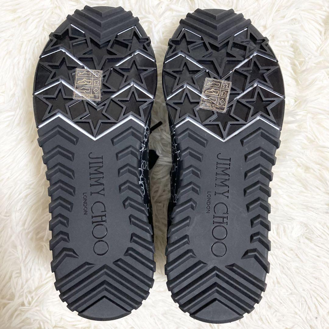 未使用 ジミーチュウ JIMMY CHOO Monza レザー ロゴ スニーカー 未使用 ジミーチュウ JIMMY CHOO Monza レザー ロゴ スニーカー