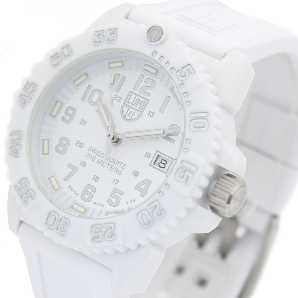  Luminox LUMINOX navy seal z lady's wristwatch 7057 7057-whiteout quarts white out 