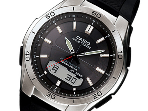 カシオ CASIO WAVE CEPTOR 電波 ソーラー メンズ 腕時計 WVA-M640-1AJF 国内正規 ブラック_画像2