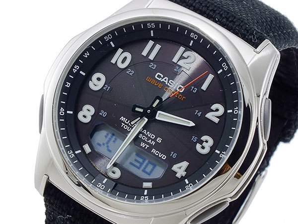 カシオ CASIO ウェーブセプター WAVE CEPTOR ソーラー メンズ 腕時計 WVA-M630B-1AJF ブラック