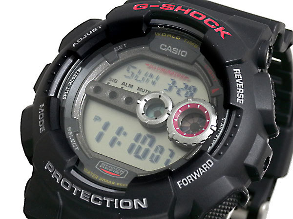 カシオ CASIO Gショック G-SHOCK 高輝度LED 腕時計 GD-100-1A ブラック