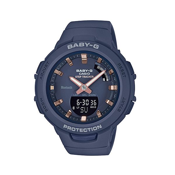カシオ CASIO 腕時計 レディース BSA-B100-2AJF BABY-G クォーツ ネイビー国内正規_画像2