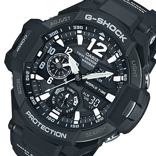 カシオ CASIO G-SHOCK デジアナ メンズ 腕時計 GA-1100-1AJF ブラック 国内正規 ブラック_画像1