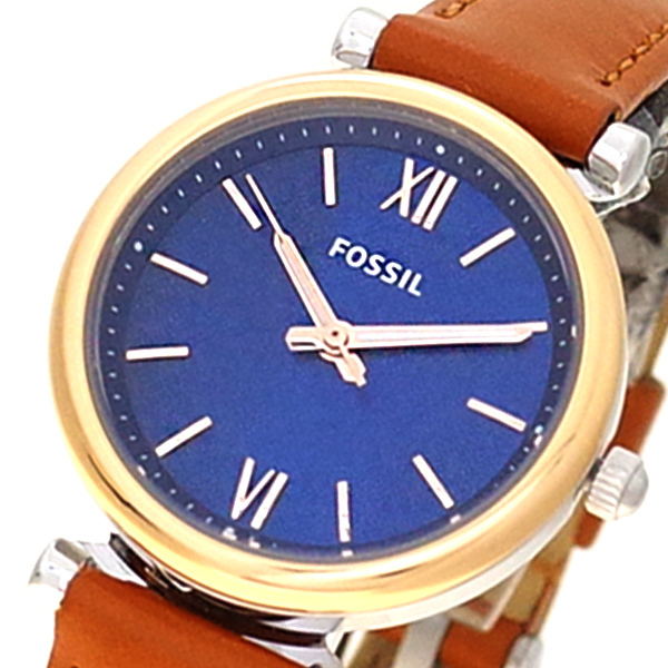 フォッシル FOSSIL 腕時計 レディース ES4701 CARLIE MINI カーリーミニ クォーツ ブルー ブラウン