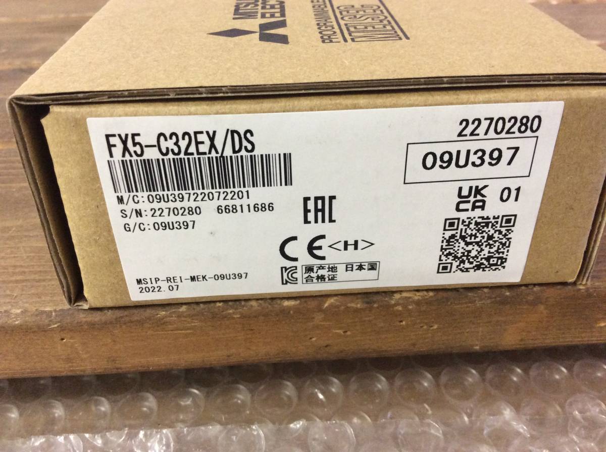 ●【AH-1997】 新品未使用品 三菱電機 MELSEC iQ-F 入力ユニット FX5-C32EX/DS 2022年製【レターパックプラス・送料全国一律520円可】_画像1