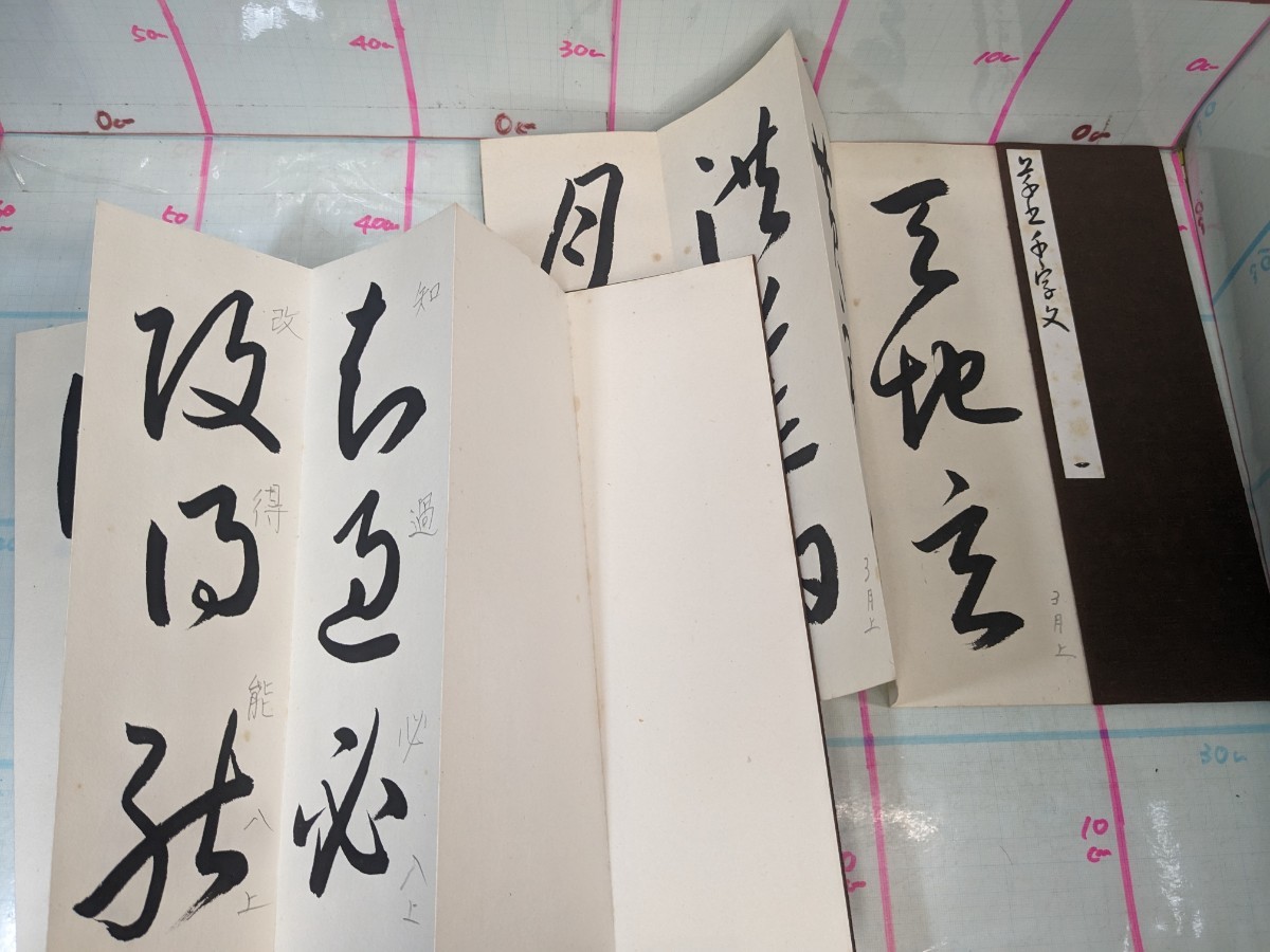 書道　書 真草千字文？　千字文？　２冊セット　手本 　レターパックプラス 　レターパックプラス_画像4