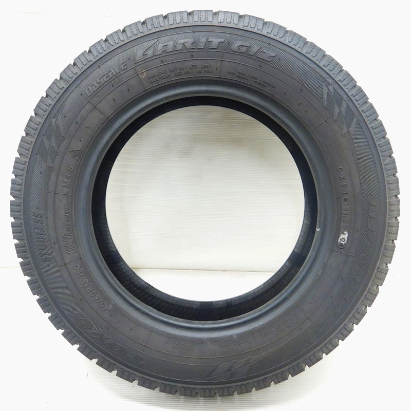 中古タイヤ 145/80r13 スタッドレスタイヤ TOYO OBSERVE GARIT GIZ 2本セット モコ キャロル フレアワゴン プレオ 中古 13インチ_画像2