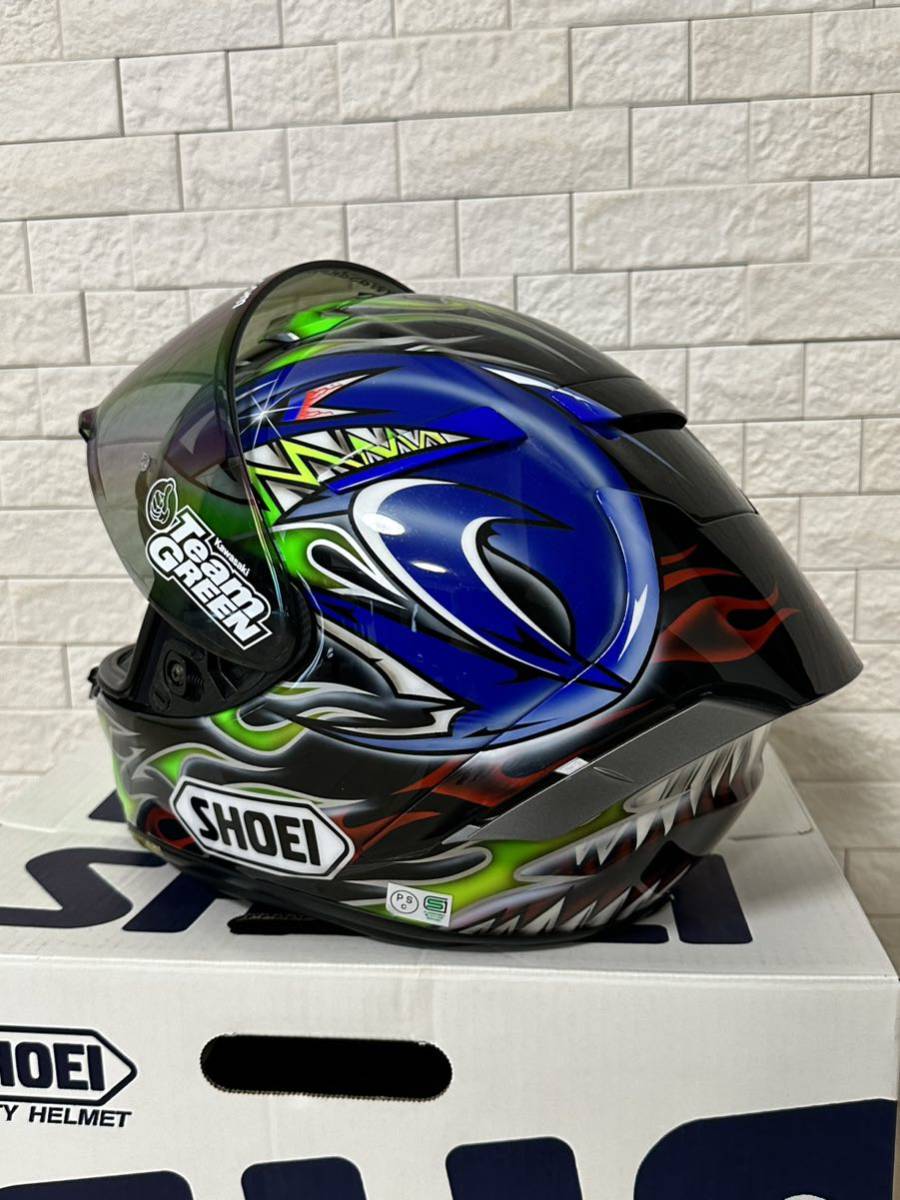 SHOEI フルフェイスヘルメット x-14 Mサイズ 柳川モデル 中古品_画像8