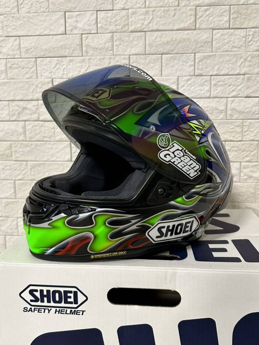 SHOEI フルフェイスヘルメット x-14 Mサイズ 柳川モデル 中古品_画像7