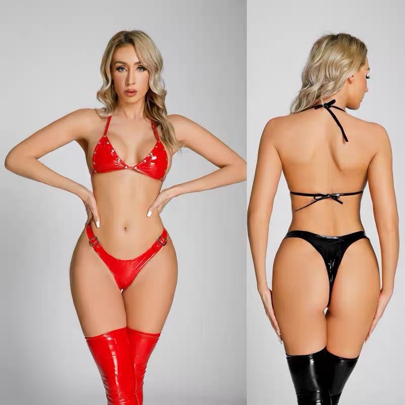  most new work [68201]2 color set M size fine quality enamel super sexy underwear lady's Ran Jerry baby doll ero underwear cosplay costume 