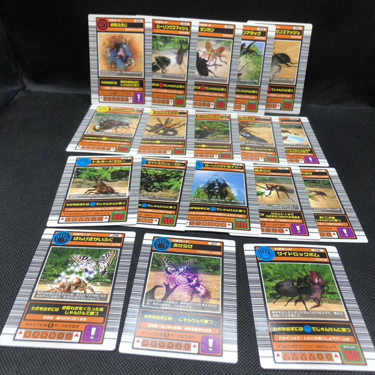 甲虫王者　ムシキング　ムシキングカード 2003 春　技カード　ノーマル　18枚　セット