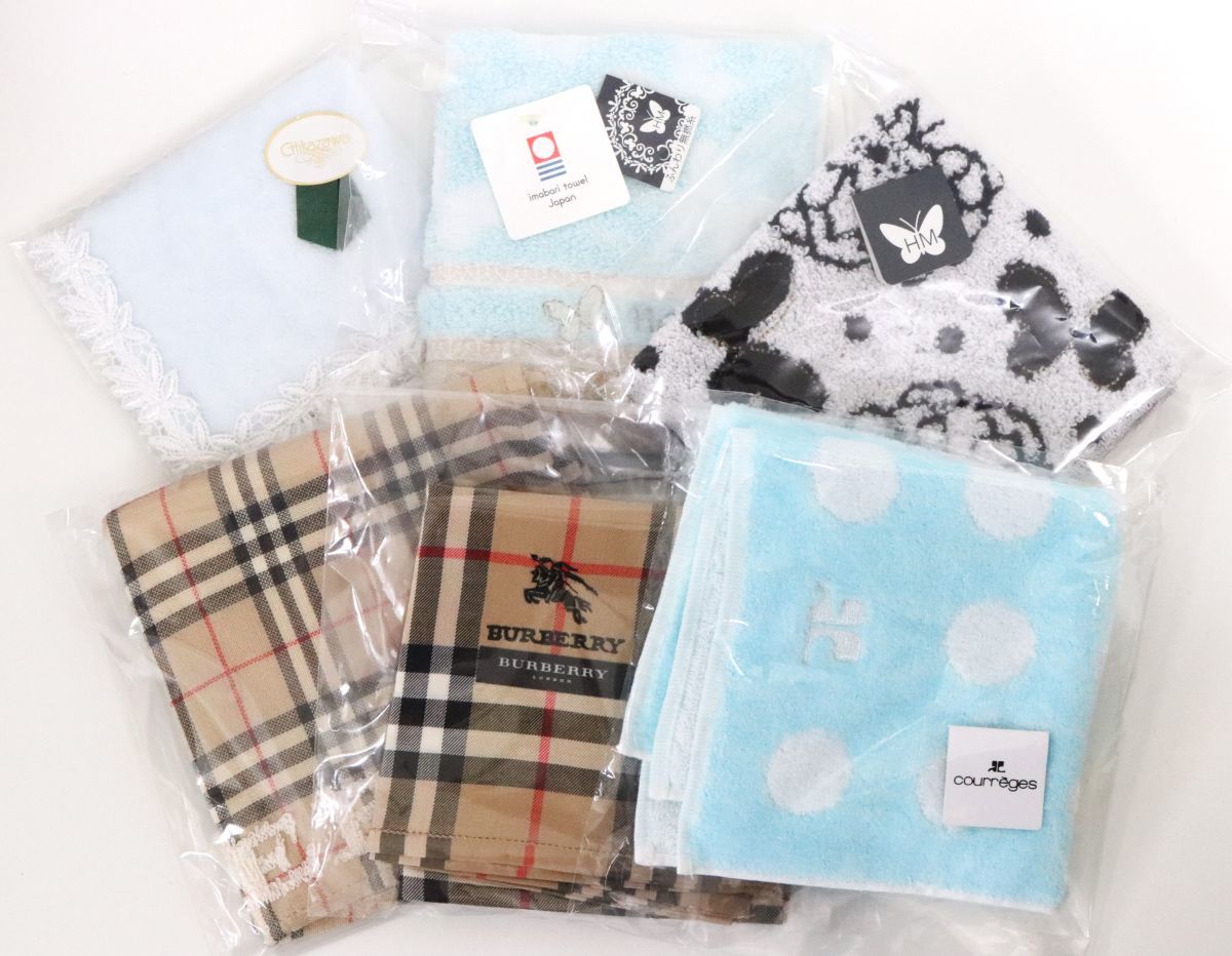 『4年保証』 Burberry タオルハンカチ 【未使用】おまとめハンカチ6枚 バーバリー/モリハナエ クレージュ/近沢レース◎5266-11 森英恵/courreges 女性用 『4年保証』 Burberry タオルハンカチ 【未使用】おまとめハンカチ6枚 バーバリー/モリハナエ クレージュ/近沢レース◎5266-11 森英恵/courreges 女性用