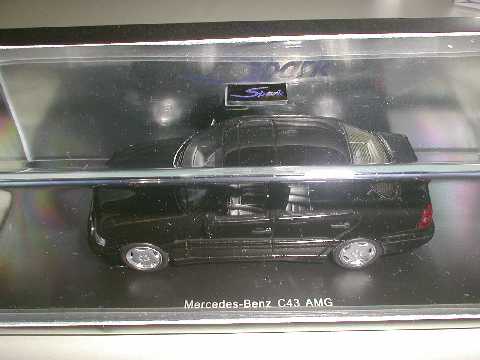 S.M 1/43 Mercedes メルセデス Benz ベンツC43 AMG (ブラック)_画像1