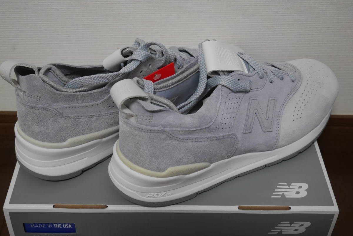 ニューバランス new balance M997DS2 M997R LIGHT GRAY US10.5 JPN28.5cm M1300 MADE IN USA 本革 元箱付 未使用 本物_画像2