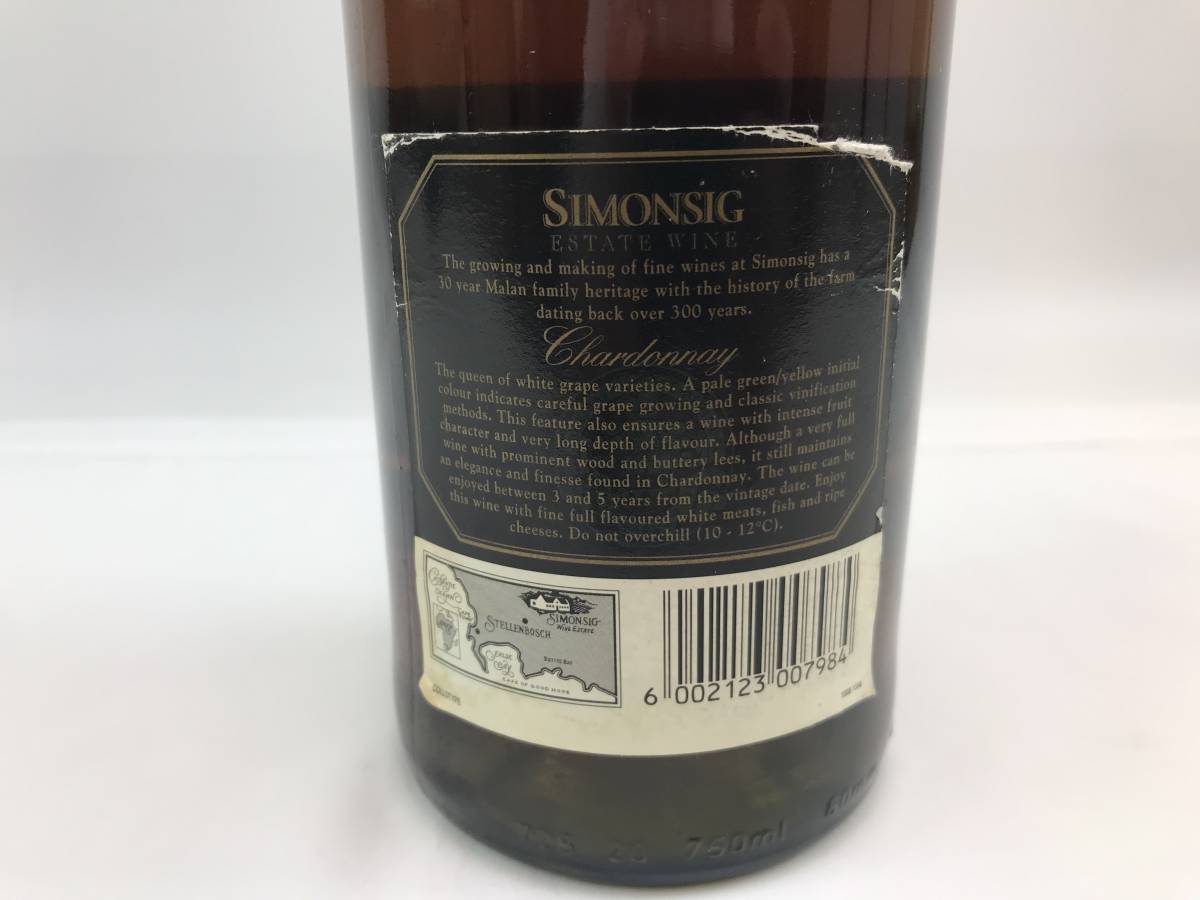  не . штекер * SIMONSIG Estate вино 1998 750ml (Alc13.0%) товары долгосрочного хранения #190816-152