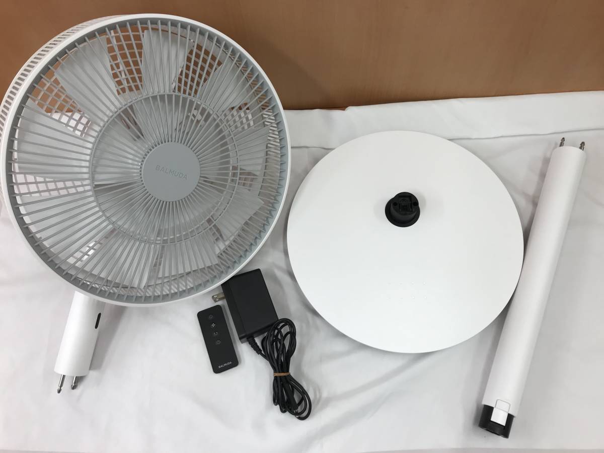 2023年発売品 BALMUDA/バルミューダ扇風機 The GreenFan　[2023年製 EGF-1800-WG]ホワイト×グレー ※動作OK #191213-153