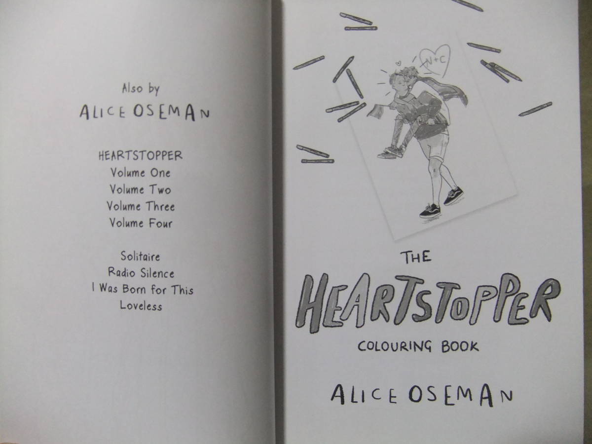 ★The Official Heartstopper Colouring Book（公式ハートストッパーぬり絵）英語版 ★ Alice Oseman （アリス・オズマン）_画像3