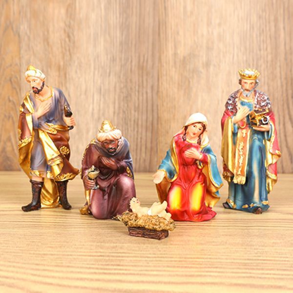 クリスマス　宗教 イエス 誕生 クリスマスプレゼント 樹脂細工 11個セット 置物 R663_画像2