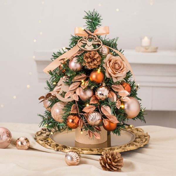 ミニクリスマスツリー　35cm 　コンパクトデスク トップ クリスマスツリー　R574_画像1