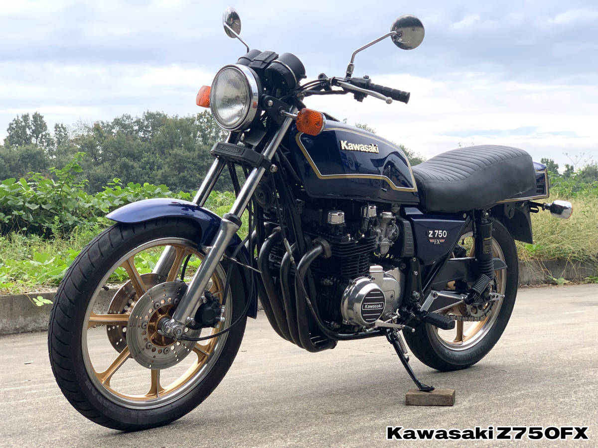 Yahoo!オークション - Z750FX Mk-Ⅱカラー(紺色) カワサキ旧車 Yahoo!オークション - Z750FX Mk-Ⅱカラー(紺色) カワサキ旧車