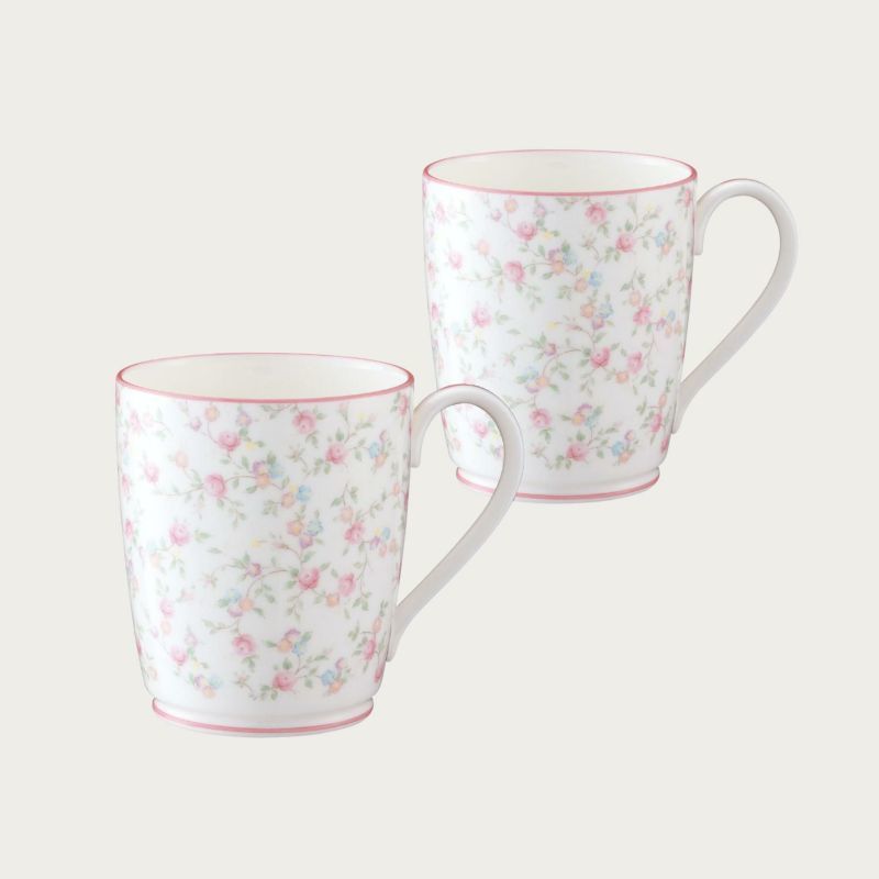  Noritake cutie - rose mug pair set 9940L/P97280