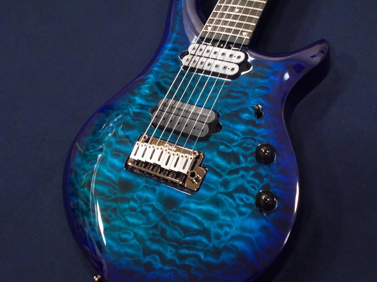 アウトレット特価 Sterling by Music Man MAJ270XQM Cerulean Paradise ジョン・ペトルーシ氏シグネイチャー・モデル 7弦ギター_画像1