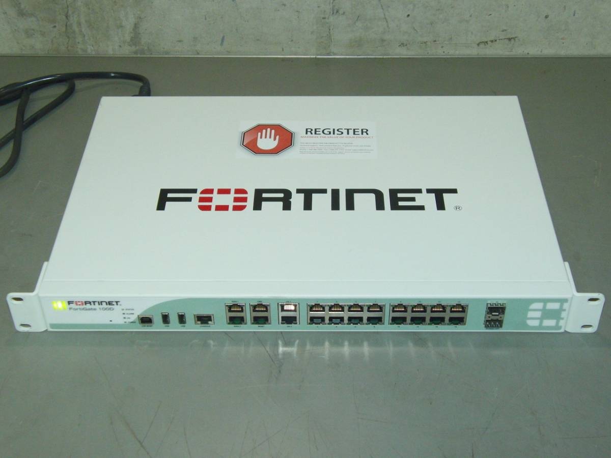 FORTINET　FG-100D　FortiGate-100D　統合セキュリティ　通電確認のみ　/BH55_画像2