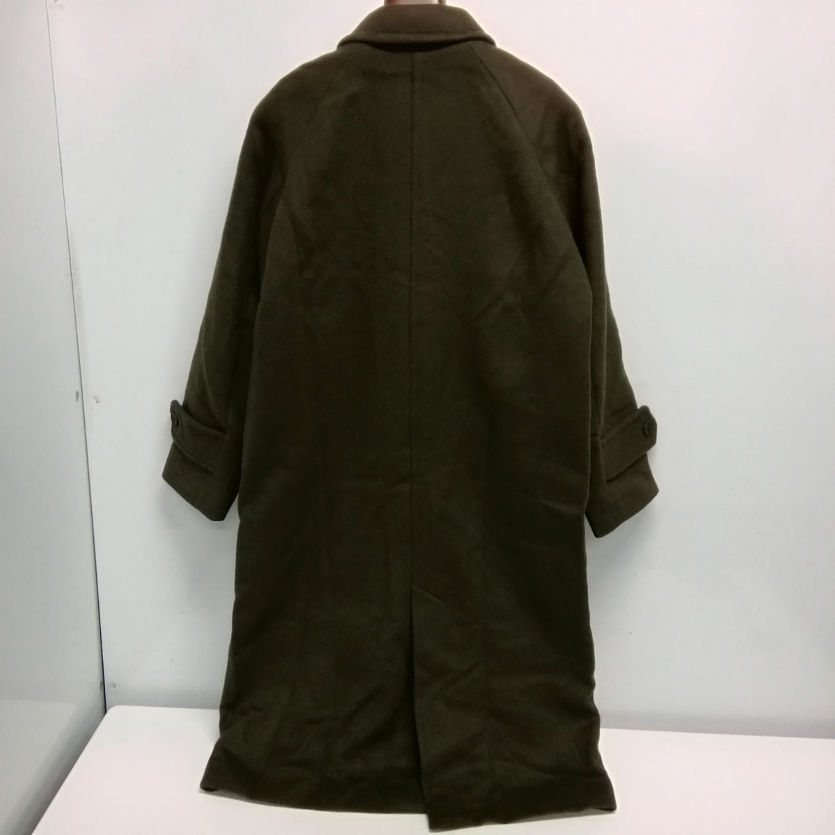 未使用 relume JOURNAL STANDARD WOOL BEAVER ジャーナルスタンダード ステンカラー ロング ウールコート カーキ系￥28600 36_画像2