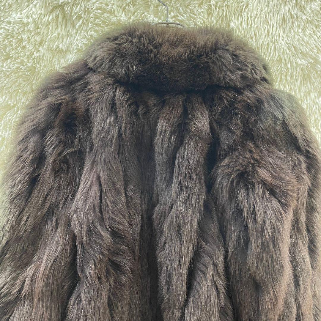 SAGA サガ フォックスコート　FOX 毛皮（21045） コート グレー