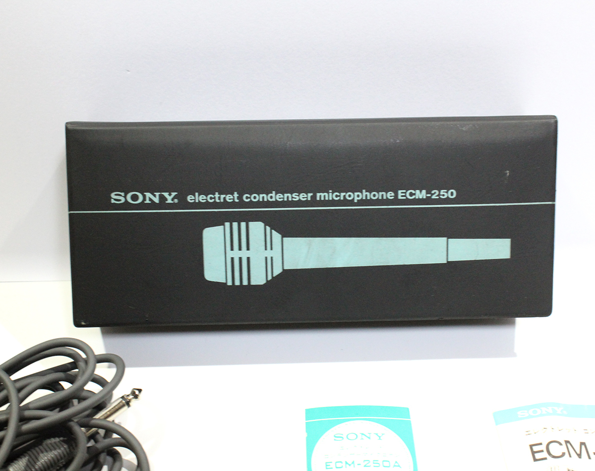 SONY ソニー　ヴィンテージ レトロ マイク ECM-250A　エレクトレット コンデンサーマイクロホン 中古 ya0538_画像8