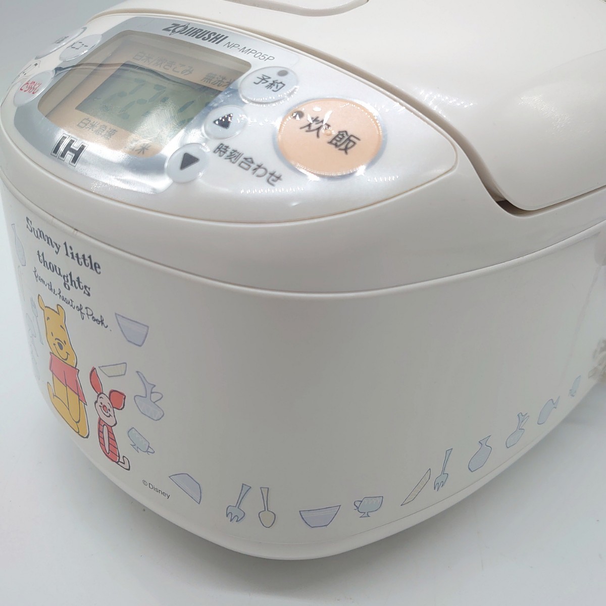 ZOJIRUSHI 象印 NP-MP05P IH炊飯器ジャー 3合炊き ディズニー くまのプーさん Pooh ホワイト キッチン 予約 食卓 料理 生活家電 tp-23x1035_画像3