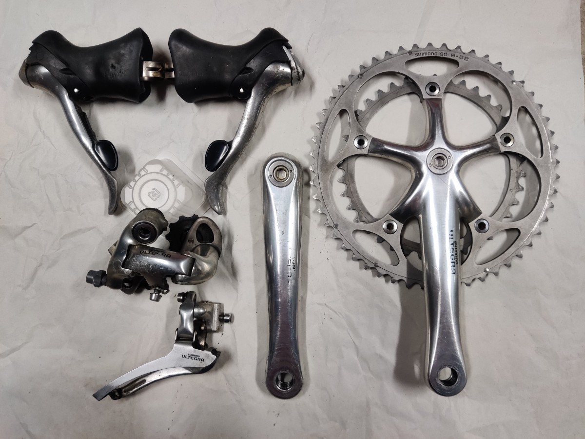 SHIMANO シマノ ULTEGRA アルテグラ 6500 セット ST-6510 FC-6500 RD-6500 FD-6500 STI クランク RD FD まとめて 一式_画像1