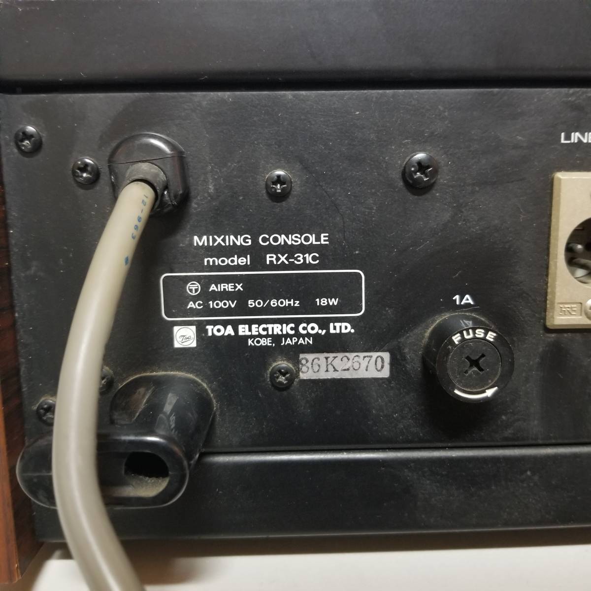 TOAto-a восток .mixer миксер mixing console звук смешивание консоль RX-31C управление No.554