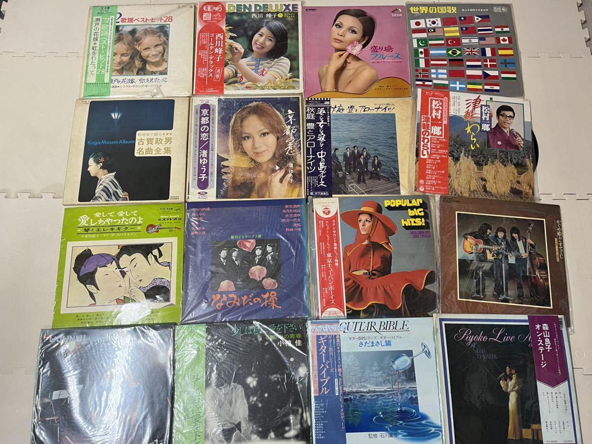 36)邦楽*LPレコード*大量まとめ売り*77点セット*演歌*歌謡曲*民謡等*ピンク・レディー*クールファイブ*森山良子等*_画像8