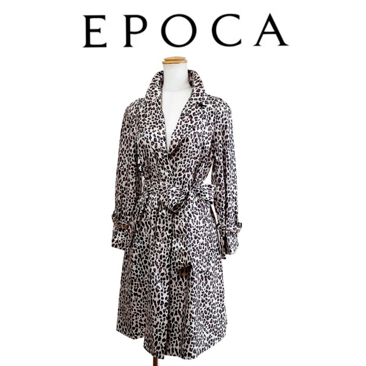  sale * Epoca * car ka car ka material trench coat / pouch attaching / raincoat / spring coat *EPOCA*