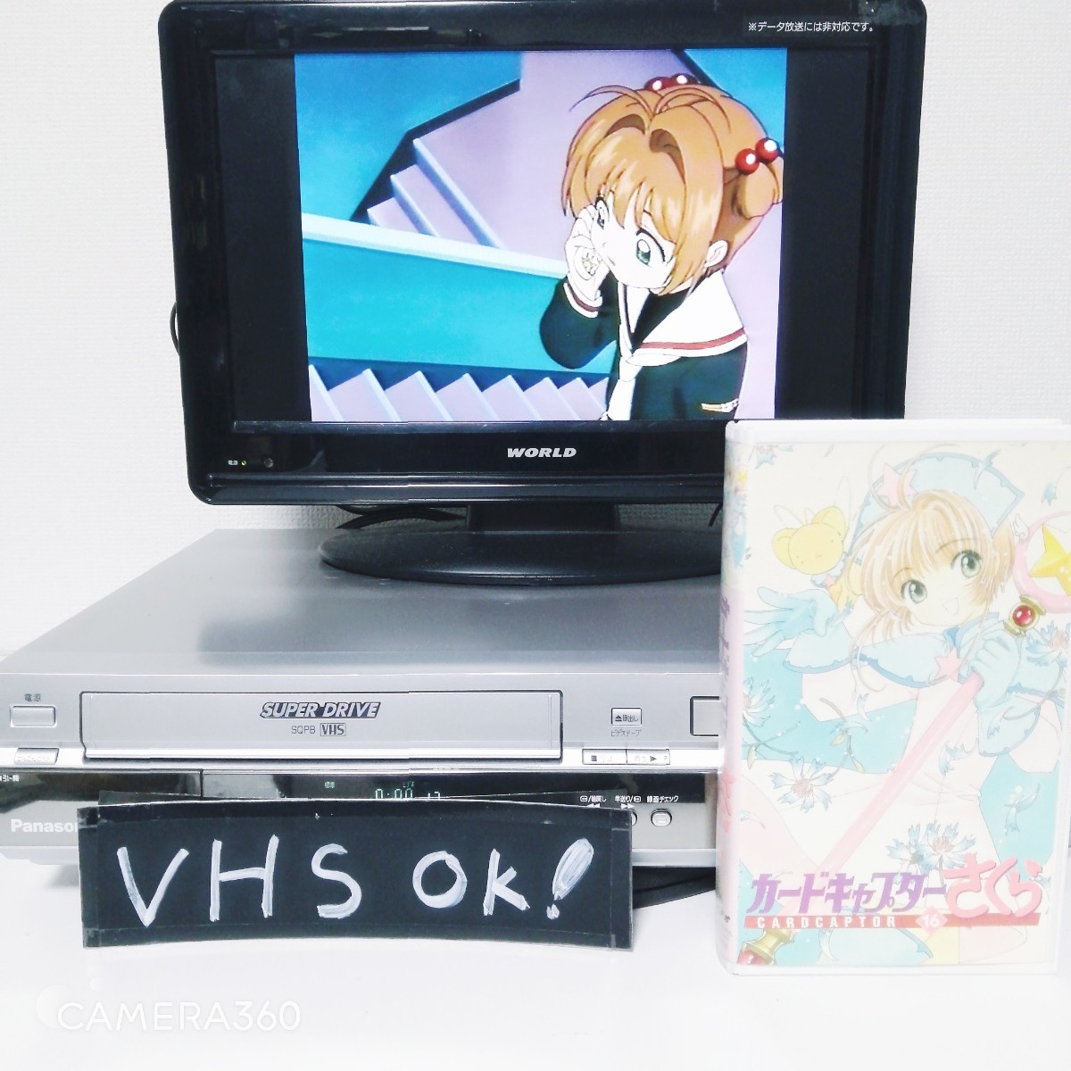 ★美品・整備済！即決★VHS・DVDの再生可能★リモコン・3色ケーブル・電源ケーブル付★Panasonic NV-VHD1★ビデオデッキ　 DVDプレーヤー