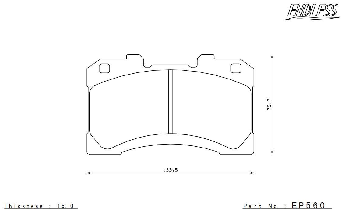 ENDLESS エンドレス ブレーキパッド MX72 1台分セット GRヤリス GXPA16 (GRMN・ラリーパッケージ) MX72560559_画像3
