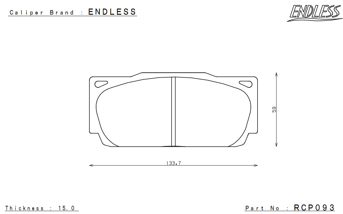 ENDLESS エンドレス システムキット チビ6 フロント フェアレディZ Z33 純正ブレンボキャリパー装着車 ECZ5TZ33_画像2