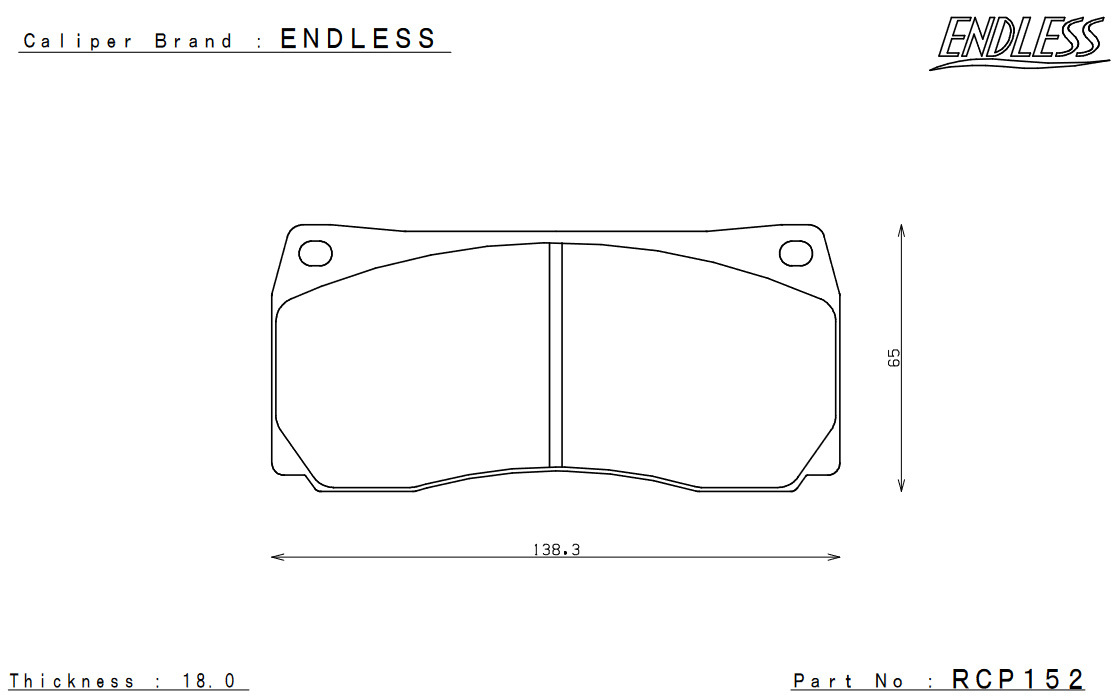 ENDLESS エンドレス ブレーキキット 6POT フロント インプレッサ GRB/GRF 純正ブレンボキャリパー装着車 ECZ6BGRB_画像2