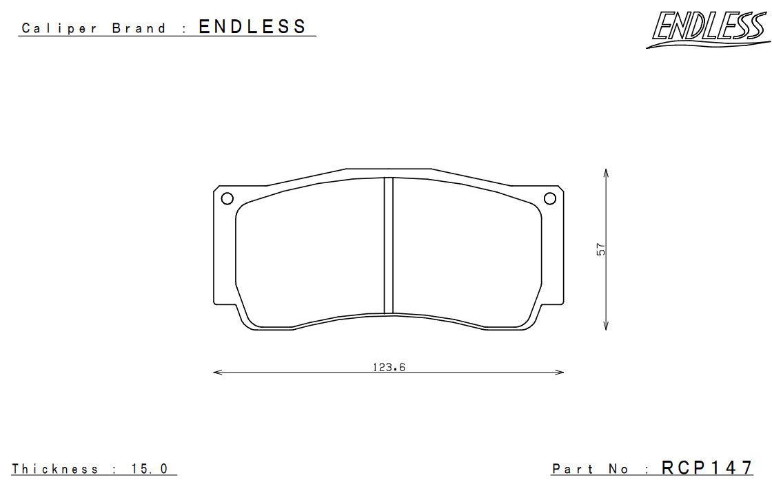 ENDLESS エンドレス システムインチアップキット Racing MONO4r リア インプレッサ GVB/GVF 純正ブレンボキャリパー装着車 EDZ5XGVB_画像2