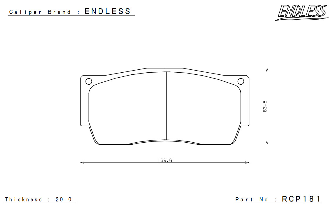 ENDLESS Endless system -inch up kit MONO6 SPORTS TA front Alfa Romeo 159 2.2JTS EFZ6X159JT