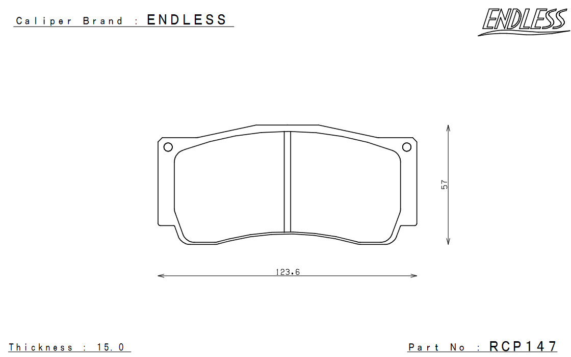 ENDLESS エンドレス システムインチアップキット(リア専用) Racing MONO4r リア フェアレディZ Z33 純正ブレンボキャリパー装着車 EDZ5XZ33_画像2