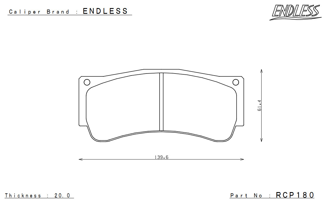 ENDLESS エンドレス システムインチアップキット-3 MONO6 SPORTS TA フロント スカイライン BNR32 純正スミトモキャリパー車 EFZ6ZBNR32_画像2