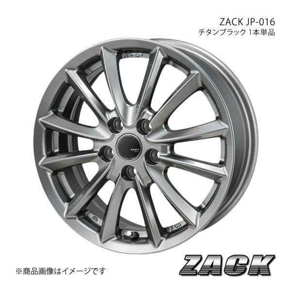 ZACK JP-016 ステップワゴン RP系 2022/5～ アルミホイール1本 【17×7.0J 5-114.3 +38 チタンブラック】_画像1