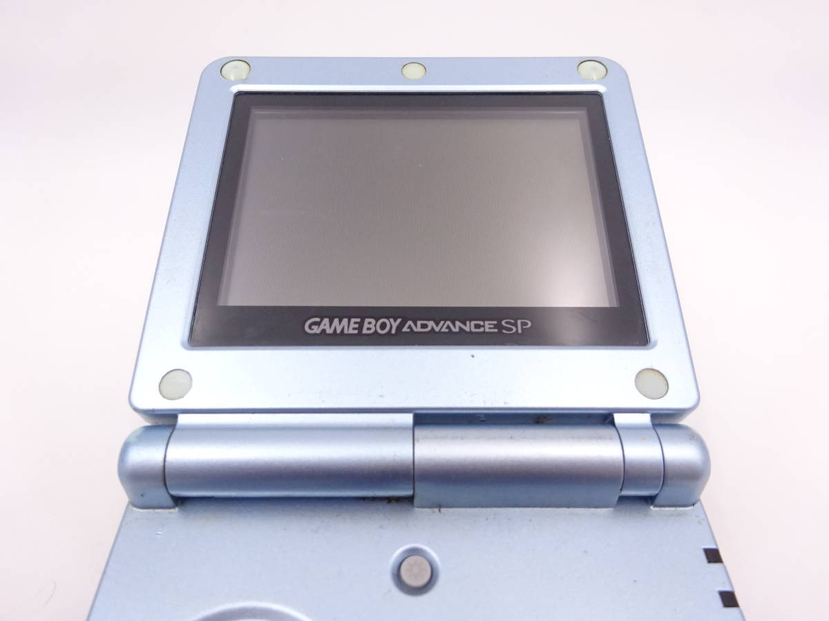 AA933/動作品 ニンテンドー ゲームボーイ アドバンス SP 本体/AGS-001 パール ブルー/Nintendo 任天堂 GBA ゲーム 保管品_画像4