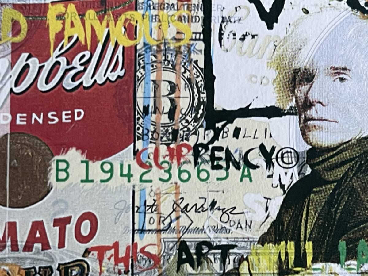  ジャンミッシェルバスキア アンディウォーホル ポップアート 芸術と愛 アートは永遠に バンクシー Banksy バスキア アメリカ 2ドル札 _画像6